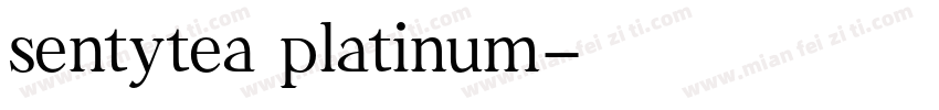 sentytea platinum字体转换